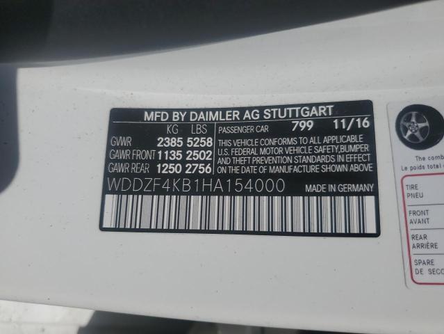 2017 MERCEDES-BENZ E 300 4MATIC WDDZF4KB1HA154000