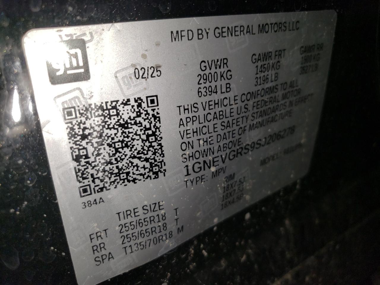 CHEVROLET TRAVERSE LT