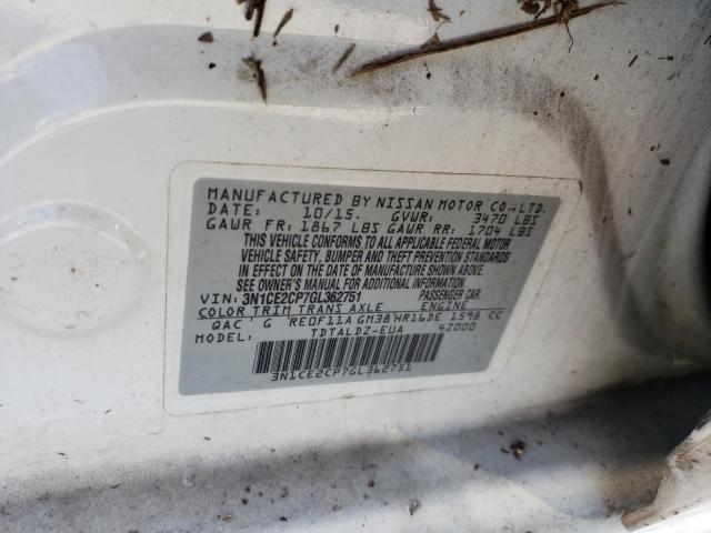 2016 NISSAN VERSA NOTE 3N1CE2CP7GL362751