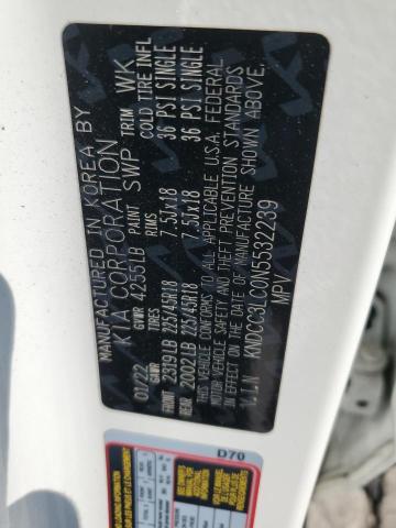 2022 KIA NIRO TOURI KNDCC3LC0N5532239