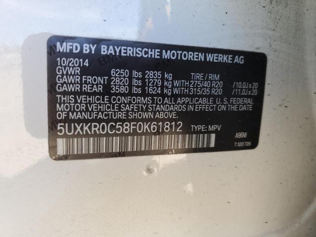 2015 BMW X5 XDRIVE35I - 5UXKR0C58F0K61812