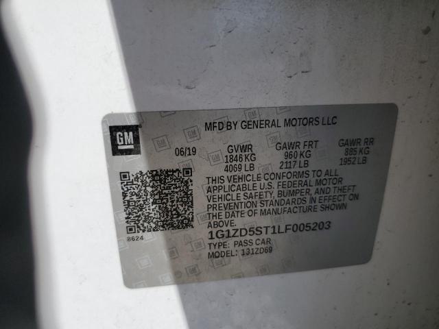 2020 CHEVROLET MALIBU LT - 1G1ZD5ST1LF005203
