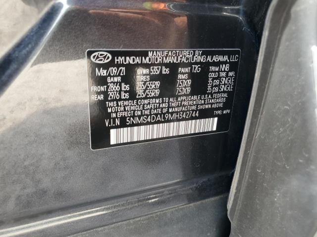 2021 HYUNDAI SANTA FE L 5NMS4DAL9MH342744