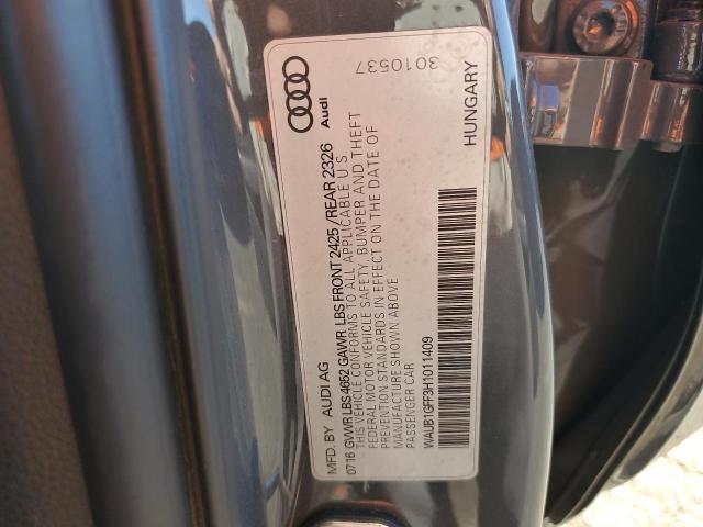 2017 AUDI S3 PREMIUM - WAUB1GFF3H1011409
