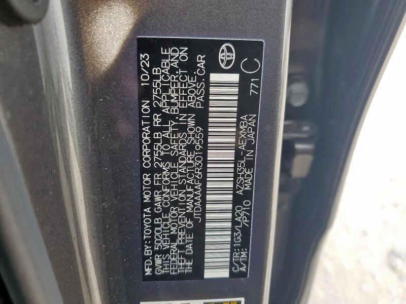 2024 TOYOTA CROWN XLE JTDAAAAF6R3019559