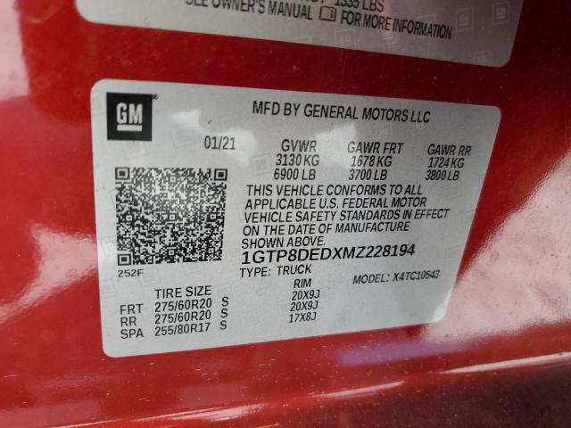 2021 GMC SIERRA C15 1GTP8DEDXMZ228194
