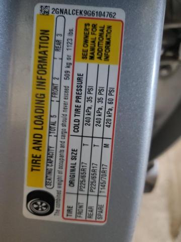 2016 CHEVROLET EQUINOX LT 2GNALCEK9G6104762