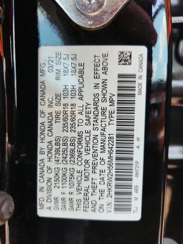 2021 HONDA CR-V EX 2HKRW2H56MH642281