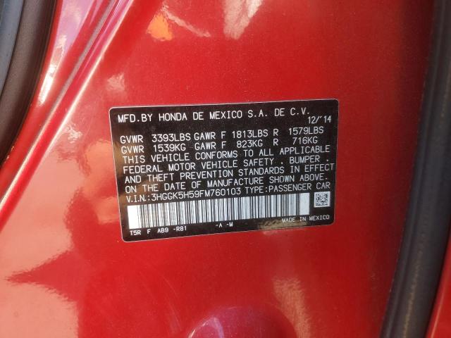 2015 HONDA FIT LX 3HGGK5H59FM760103