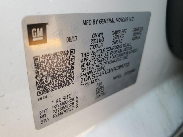 2017 CHEVROLET SUBURBAN C 1GNSCJKC1HR399772