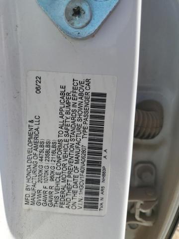 2022 HONDA ACCORD SPO 1HGCV1F40NA062807