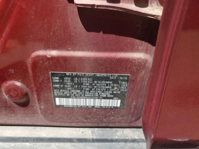 2016 SUBARU OUTBACK 3. 4S4BSENC6G3239219