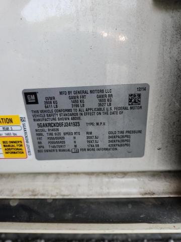 2015 BUICK ENCLAVE 5GAKRCKD6FJ241923