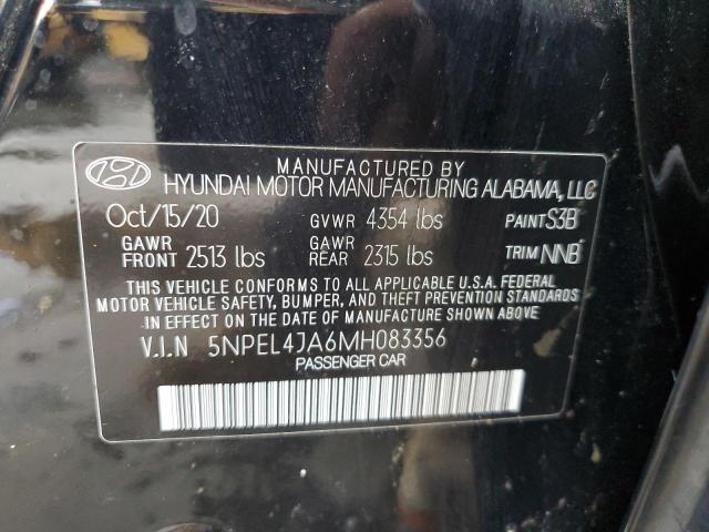 2021 HYUNDAI SONATA SEL 5NPEL4JA6MH083356
