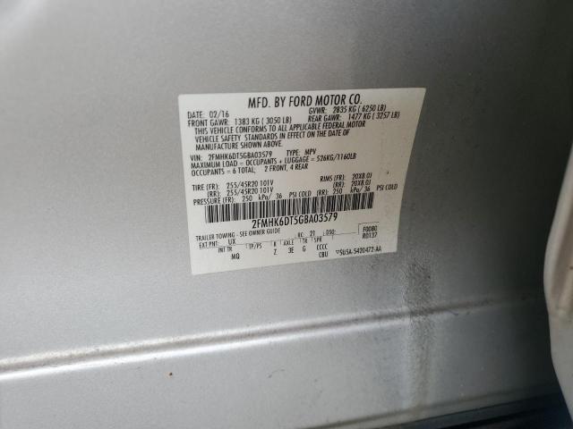 2016 FORD FLEX LIMITED 2FMHK6DT5GBA03579