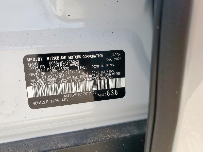 2025 MITSUBISHI OUTLANDER SEL JA4T5WA90SZ012706