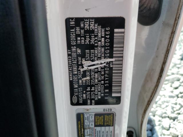 2016 KIA SORENTO EX 5XYPHDA50GG100466