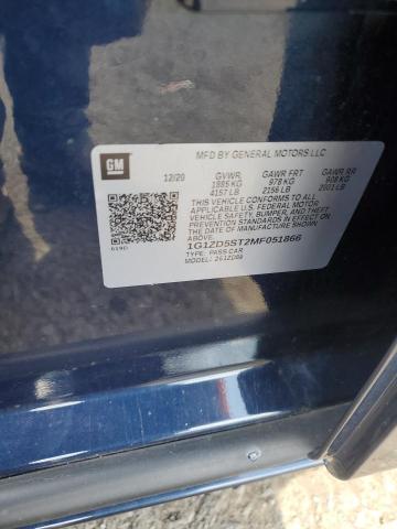 2021 CHEVROLET MALIBU LT 1G1ZD5ST2MF051866
