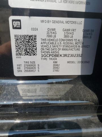 2024 CHEVROLET SILVERADO - 1GCPDBEK3RZ302352