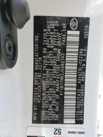 2018 TOYOTA CAMRY L 4T1B11HK2JU082143