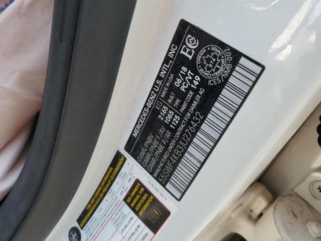 2018 MERCEDES-BENZ C 300 4MAT 55SWF4KB3JU276432