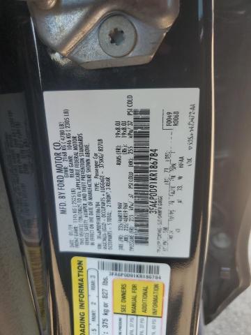 2019 FORD FUSION TITANIUM 3FA6P0D91KR186784