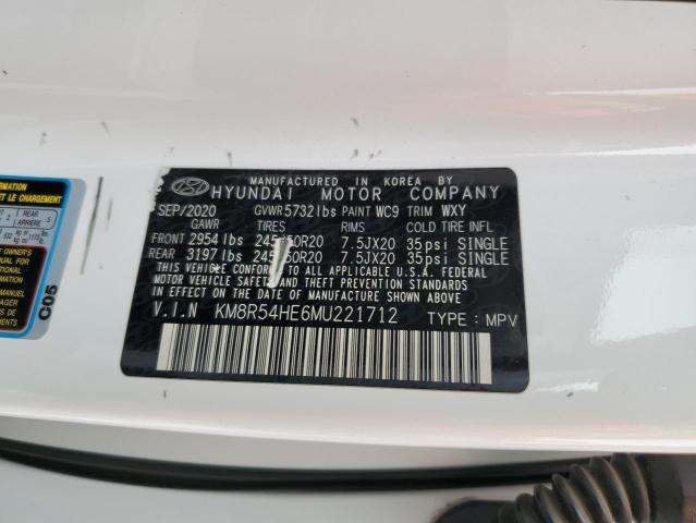 2021 HYUNDAI PALISADE L KM8R54HE6MU221712