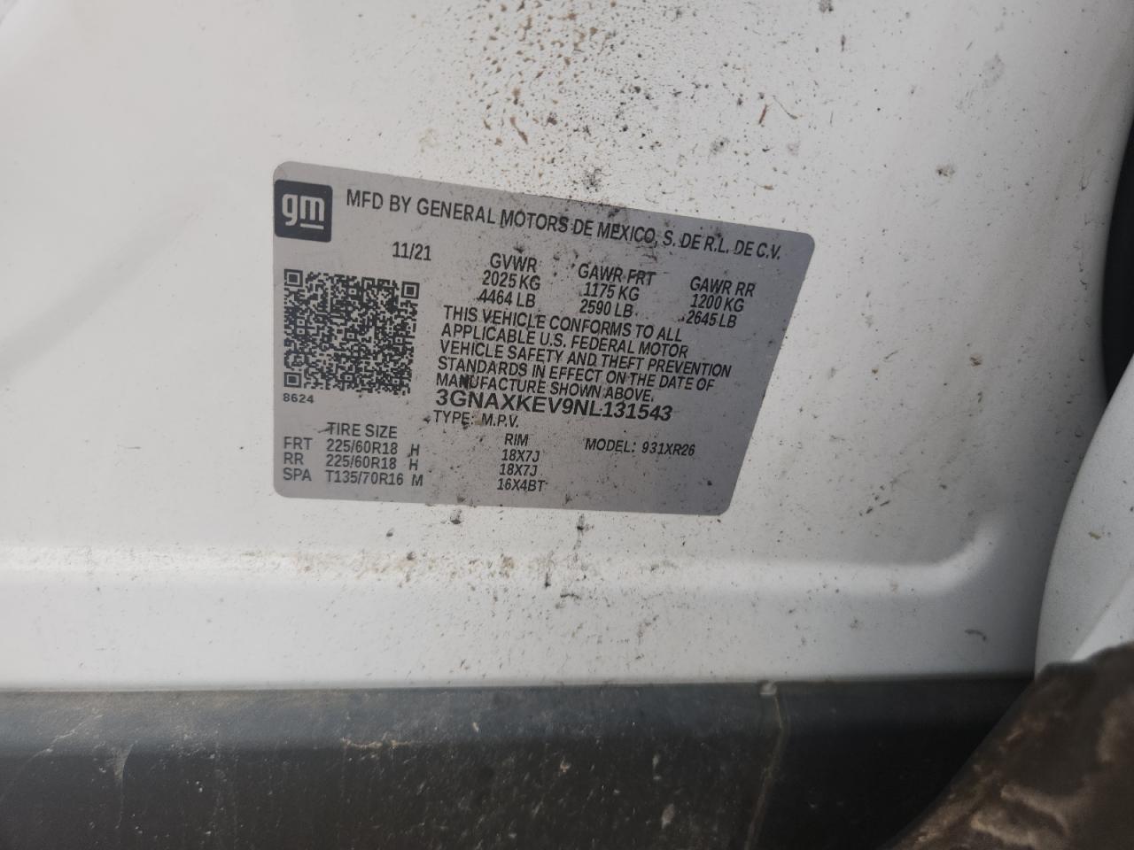 CHEVROLET EQUINOX LT