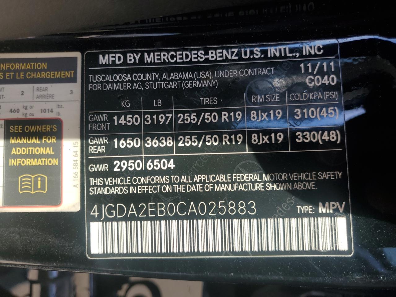 MERCEDES-BENZ M-CLASS 350 BLUETEC