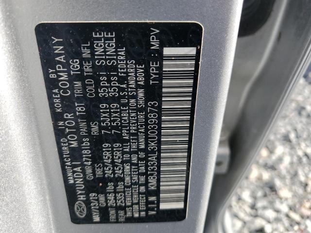 2019 HYUNDAI TUCSON LIM - KM8J33AL3KU039873