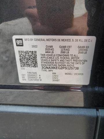 2023 CHEVROLET EQUINOX LT 3GNAXKEG2PS125738