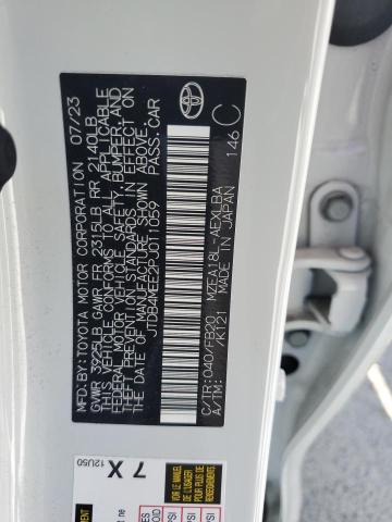 2023 TOYOTA COROLLA LE JTDB4MEE2PJ011059