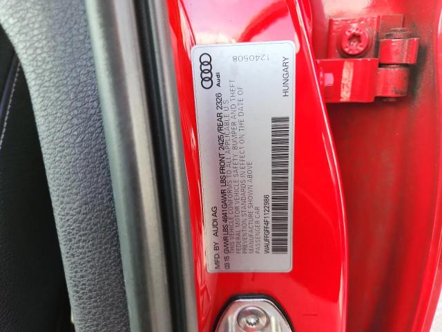 2015 AUDI S3 PRESTIGE WAUFFGFF4F1122986