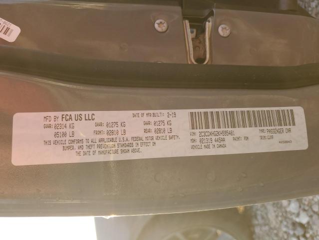 2019 DODGE CHARGER GT 2C3CDXHG2KH595481