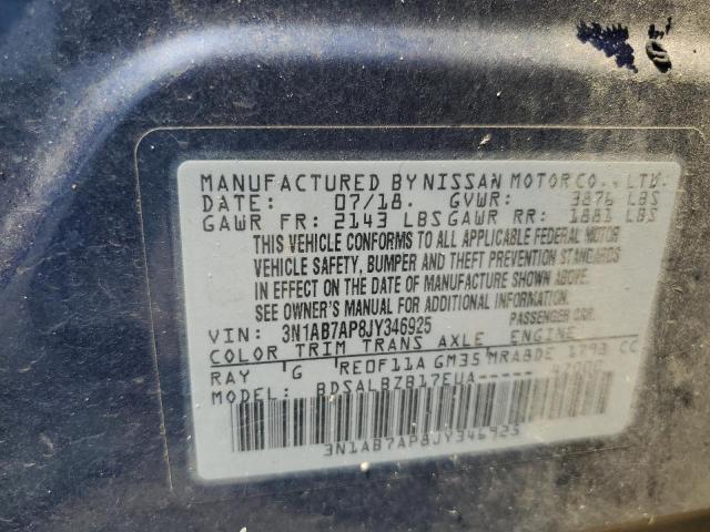2018 NISSAN SENTRA S - 3N1AB7AP8JY346925