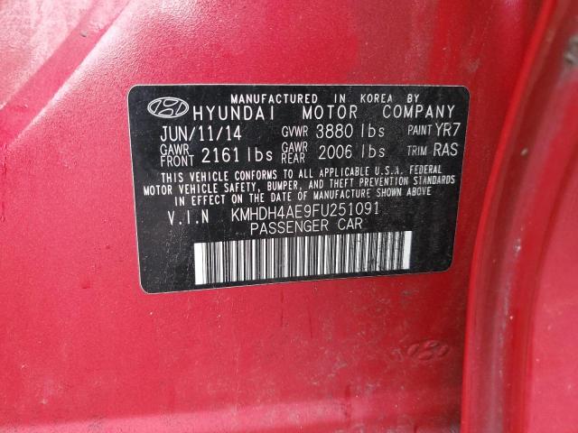 2015 HYUNDAI ELANTRA SE - KMHDH4AE9FU251091