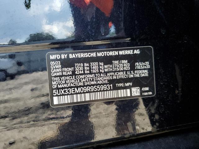2024 BMW X7 M60I 5UX33EM09R9S59931