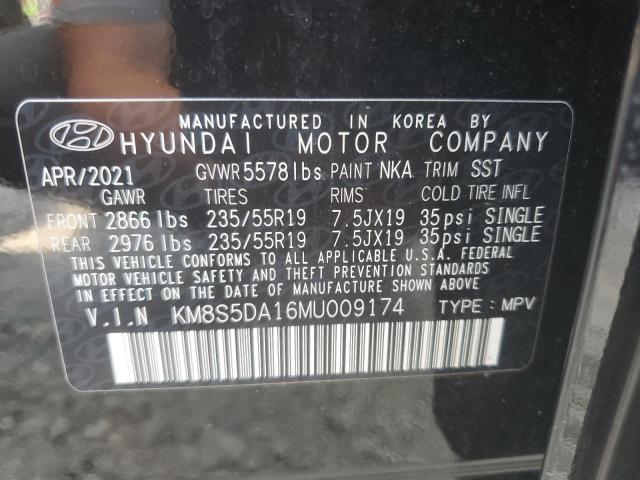 2021 HYUNDAI SANTA FE L KM8S5DA16MU009174