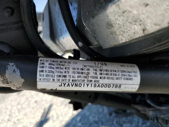 2009 YAMAHA XVS950 AC JYAVN01Y19A000796