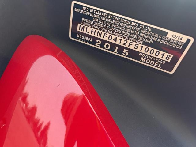2015 HONDA NSS300 A MLHNF0412F5100018