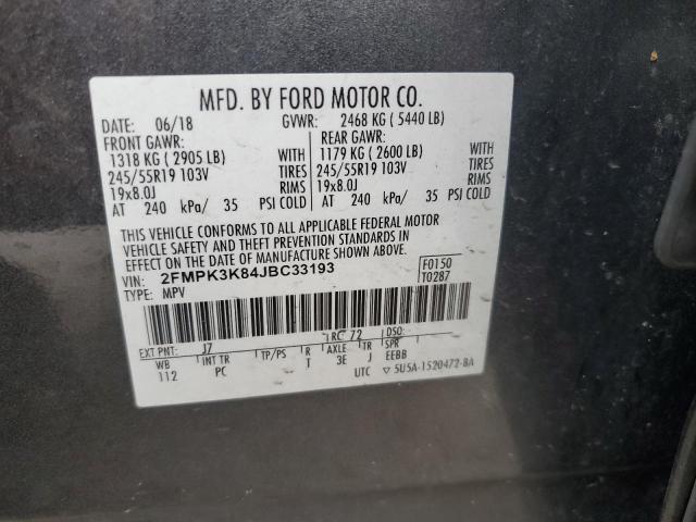 2018 FORD EDGE TITAN - 2FMPK3K84JBC33193