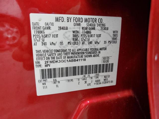 2010 FORD EDGE SE - 2FMDK3GC1ABB41118