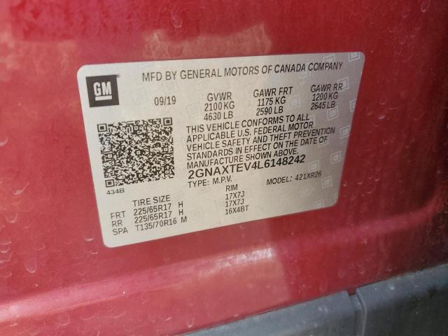 2020 CHEVROLET EQUINOX LT 2GNAXTEV4L6148242