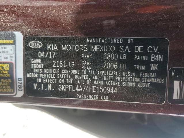 2017 KIA FORTE LX 3KPFL4A74HE150944