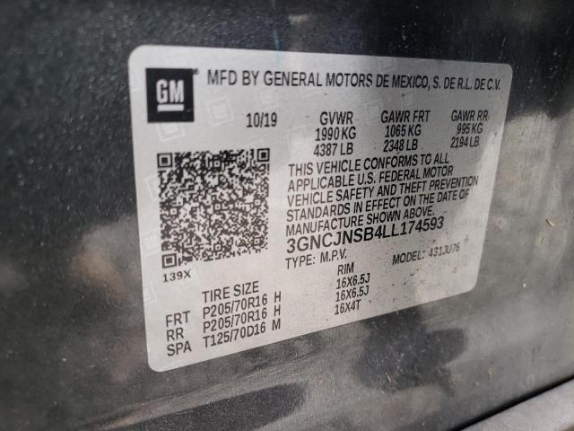 2020 CHEVROLET TRAX LS - 3GNCJNSB4LL174593