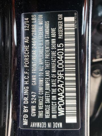 2015 PORSCHE PANAMERA 2 WP0AA2A79FL004015