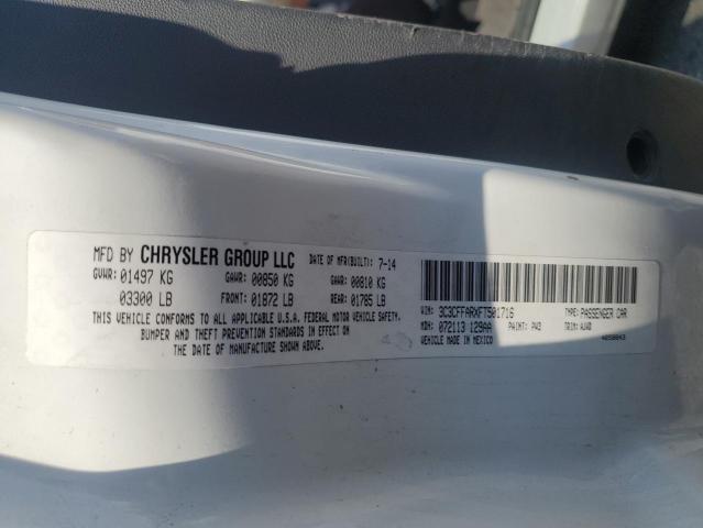 2015 FIAT 500 POP 3C3CFFARXFT501716