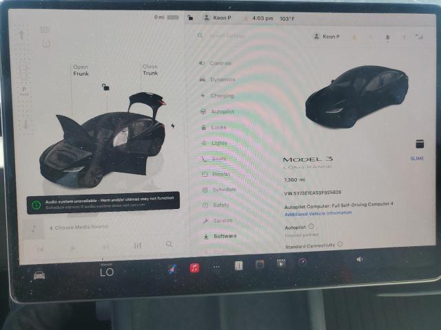 2025 TESLA MODEL 3 5YJ3E1EA5SF925626
