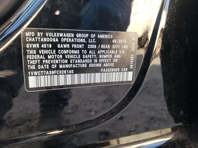 2015 VOLKSWAGEN PASSAT SEL - 1VWCT7A39FC026140