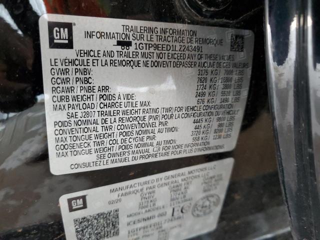2020 GMC SIERRA K15 1GTP9EED1LZ243491